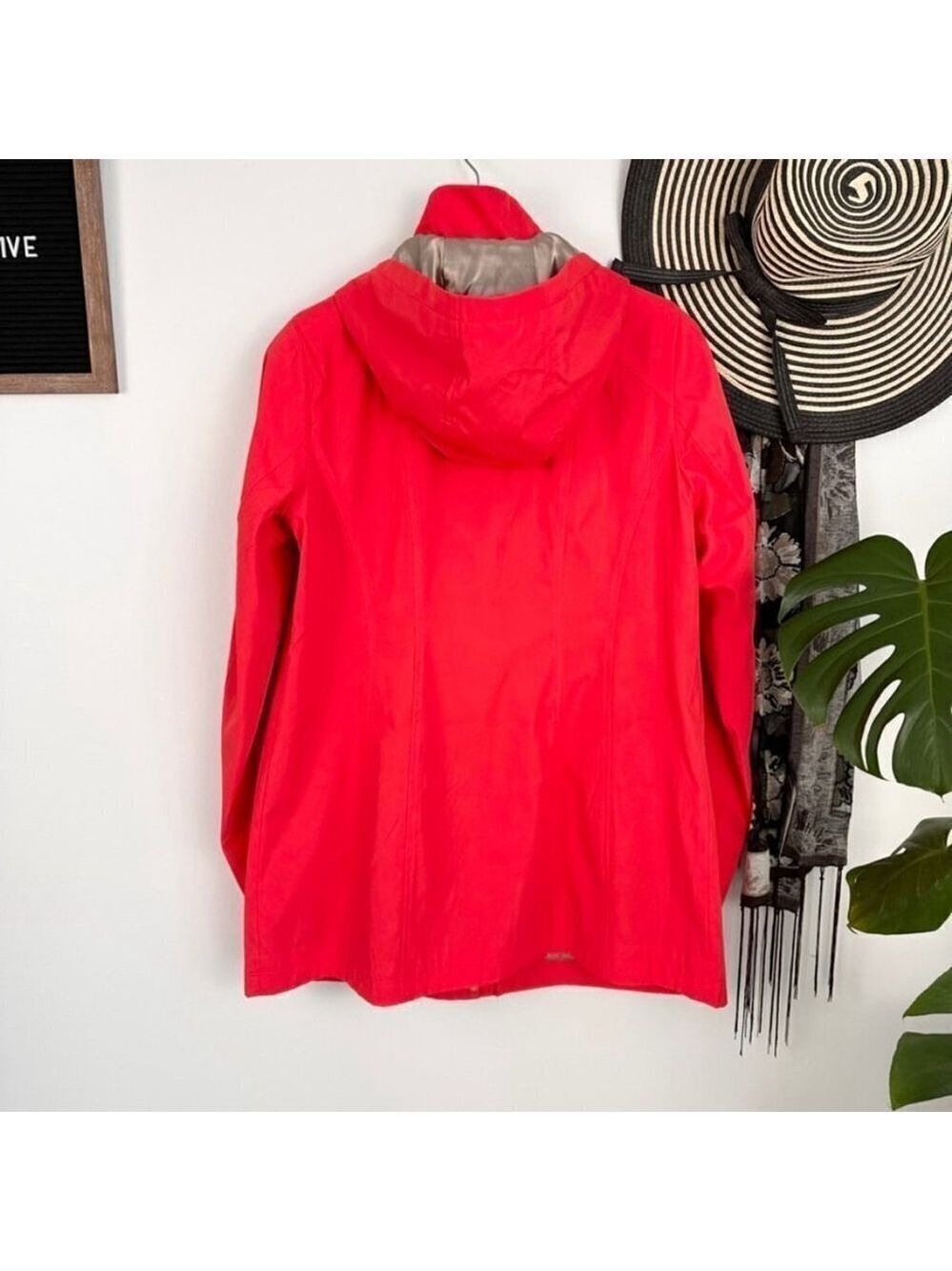 Women's Softshell Jacket Dennis Basso Coral Size XS Oversized New NWT - Picture 7 of 12